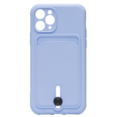 Чехол-накладка для Apple iPhone 11 Pro (светло-фиолетовый) - SC304 с картхолдером