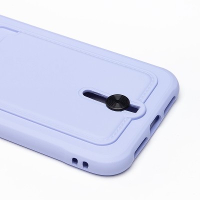 Чехол-накладка для Apple iPhone 11 (темно-фиолетовый) - SC304 с картхолдером