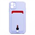 Чехол-накладка для Apple iPhone 11 (светло-фиолетовый) - SC304 с картхолдером