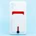 Чехол-накладка для Apple iPhone 11 (белый) - SC304 с картхолдером