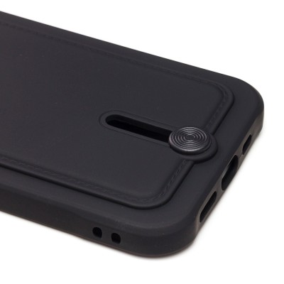 Чехол-накладка для Apple iPhone 12 Pro (черный) - SC304 с картхолдером