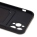 Чехол-накладка для Apple iPhone 12 Pro (черный) - SC304 с картхолдером