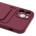 Чехол-накладка для Apple iPhone 12 Pro (бордовый) - SC304 с картхолдером