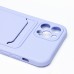 Чехол-накладка для Apple iPhone 12 Pro (темно-фиолетовый) - SC304 с картхолдером