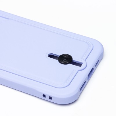 Чехол-накладка для Apple iPhone 12 Pro (темно-фиолетовый) - SC304 с картхолдером