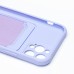 Чехол-накладка для Apple iPhone 12 Pro (темно-фиолетовый) - SC304 с картхолдером