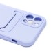 Чехол-накладка для Apple iPhone 12 Pro (светло-фиолетовый) - SC304 с картхолдером