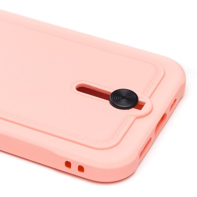 Чехол-накладка для Apple iPhone 12 (светло-розовый) - SC304 с картхолдером