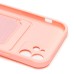 Чехол-накладка для Apple iPhone 12 (светло-розовый) - SC304 с картхолдером