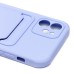 Чехол-накладка для Apple iPhone 12 (светло-фиолетовый) - SC304 с картхолдером