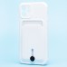Чехол-накладка для Apple iPhone 12 (белый) - SC304 с картхолдером