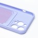 Чехол-накладка для Apple iPhone 13 Pro (темно-фиолетовый) - SC304 с картхолдером