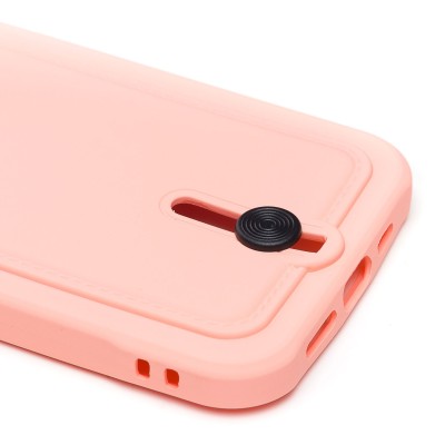 Чехол-накладка для Apple iPhone 13 Pro (светло-розовый) - SC304 с картхолдером
