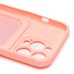 Чехол-накладка для Apple iPhone 13 Pro (светло-розовый) - SC304 с картхолдером