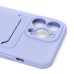 Чехол-накладка для Apple iPhone 13 Pro (светло-фиолетовый) - SC304 с картхолдером