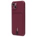 Чехол-накладка для Apple iPhone 13 (бордовый) - SC304 с картхолдером
