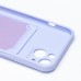 Чехол-накладка для Apple iPhone 13 (темно-фиолетовый) - SC304 с картхолдером