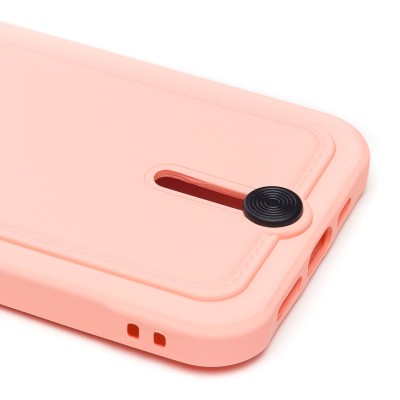 Чехол-накладка для Apple iPhone 13 (светло-розовый) - SC304 с картхолдером
