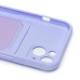 Чехол-накладка для Apple iPhone 13 (светло-фиолетовый) - SC304 с картхолдером