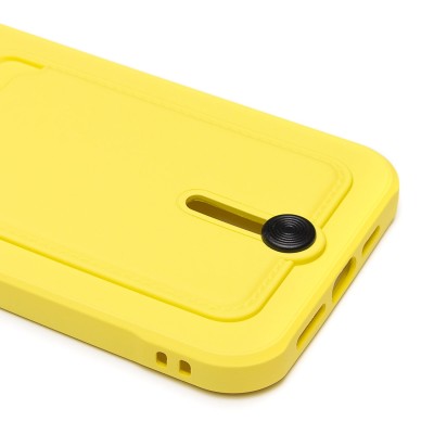 Чехол-накладка для Apple iPhone 14 Plus (желтый) - SC304 с картхолдером