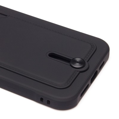 Чехол-накладка для Apple iPhone 14 Pro Max (черный) - SC304 с картхолдером