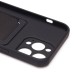 Чехол-накладка для Apple iPhone 14 Pro Max (черный) - SC304 с картхолдером