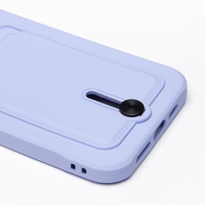 Чехол-накладка для Apple iPhone 14 Pro Max (темно-фиолетовый) - SC304 с картхолдером