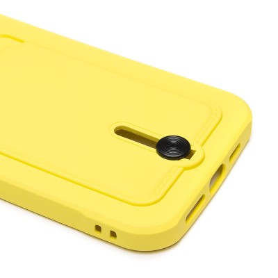 Чехол-накладка для Apple iPhone 14 Pro Max (желтый) - SC304 с картхолдером