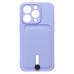 Чехол-накладка для Apple iPhone 14 Pro (темно-фиолетовый) - SC304 с картхолдером