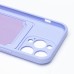 Чехол-накладка для Apple iPhone 14 Pro (темно-фиолетовый) - SC304 с картхолдером
