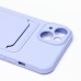 Чехол-накладка для Apple iPhone 14 (темно-фиолетовый) - SC304 с картхолдером