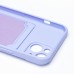 Чехол-накладка для Apple iPhone 14 (темно-фиолетовый) - SC304 с картхолдером