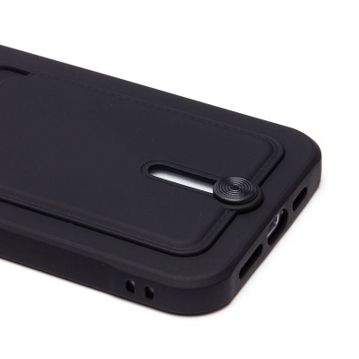 Чехол-накладка для Apple iPhone 15 Pro Max (черный) - SC304 с картхолдером