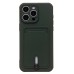 Чехол-накладка для Apple iPhone 15 Pro Max (темно-зеленый) - SC304 с картхолдером