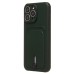 Чехол-накладка для Apple iPhone 15 Pro Max (темно-зеленый) - SC304 с картхолдером