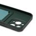 Чехол-накладка для Apple iPhone 15 Pro Max (темно-зеленый) - SC304 с картхолдером