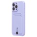 Чехол-накладка для Apple iPhone 15 Pro Max (светло-фиолетовый) - SC304 с картхолдером