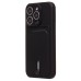 Чехол-накладка для Apple iPhone 15 Pro (черный) - SC304 с картхолдером