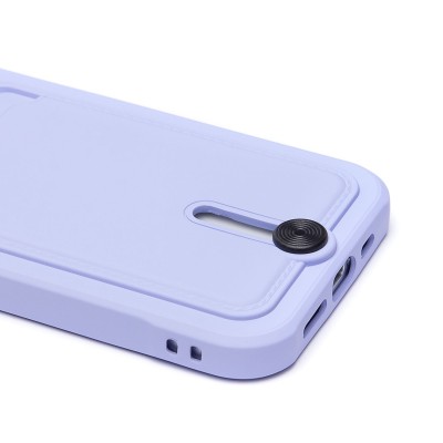 Чехол-накладка для Apple iPhone 15 Pro (светло-фиолетовый) - SC304 с картхолдером