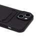 Чехол-накладка для Apple iPhone 15 (черный) - SC304 с картхолдером