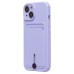 Чехол-накладка для Apple iPhone 15 (светло-фиолетовый) - SC304 с картхолдером