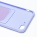 Чехол-накладка для Apple 8 Plus (темно-фиолетовый) - SC304 с картхолдером