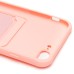 Чехол-накладка для Apple iPhone 8 Plus (светло-розовый) - SC304 с картхолдером