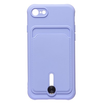 Чехол-накладка для Apple iPhone 8 (темно-фиолетовый) - SC304 с картхолдером Чехол-накладка для Apple iPhone 8 (темно-фиолетовый) - SC304 с картхолдером