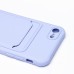 Чехол-накладка для Apple iPhone SE 2020 (темно-фиолетовый) - SC304 с картхолдером