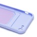 Чехол-накладка для Apple iPhone SE 2020 (светло-фиолетовый) - SC304 с картхолдером