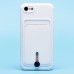 Чехол-накладка для Apple iPhone SE 2020 (белый) - SC304 с картхолдером
