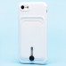 Чехол-накладка для Apple iPhone SE 2020 (белый) - SC304 с картхолдером