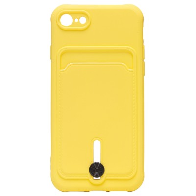 Чехол-накладка для Apple iPhone SE 2020 (желтый) - SC304 с картхолдером Чехол-накладка для Apple iPhone SE 2020 (желтый) - SC304 с картхолдером