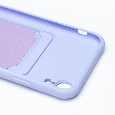Чехол-накладка для Apple iPhone XR (темно-фиолетовый) - SC304 с картхолдером Чехол-накладка для Apple iPhone XR (темно-фиолетовый) - SC304 с картхолдером
